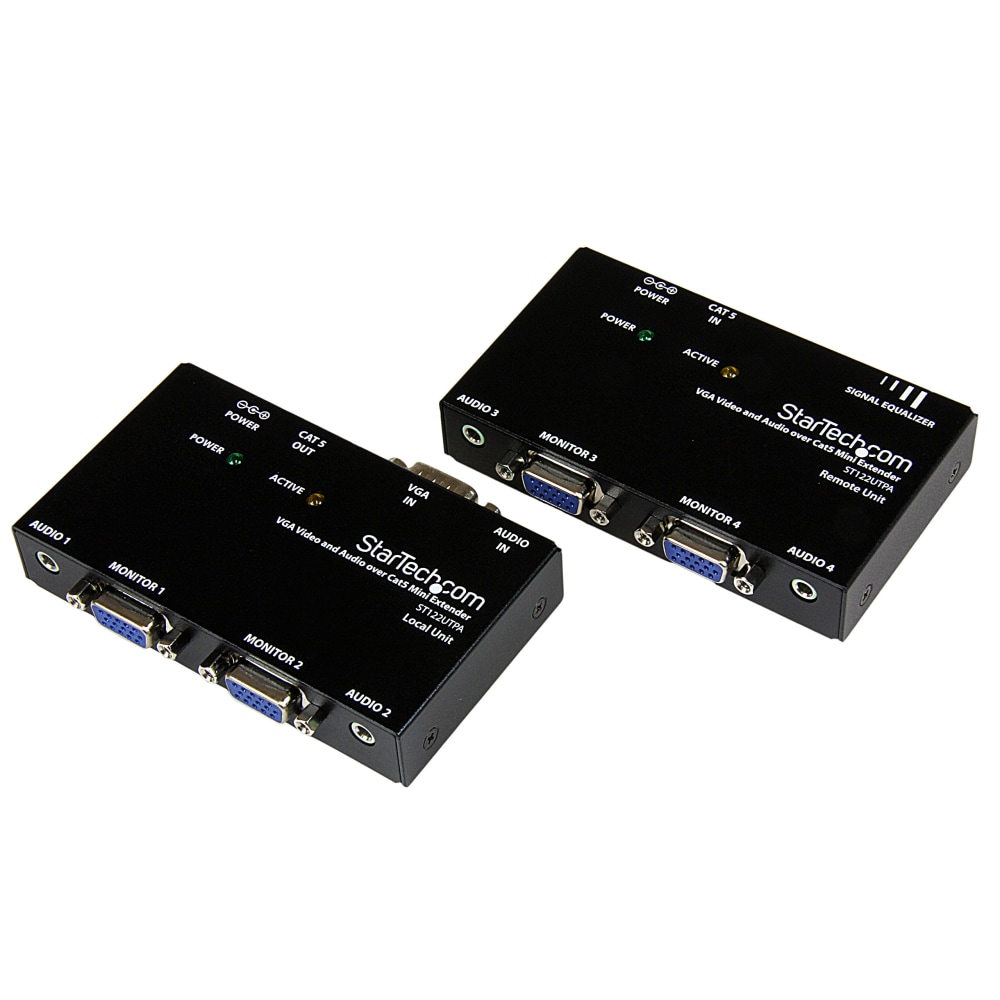StarTech.com VGA Video Extender over Cat 5 with Audio - Up to 500ft (150m) - VGA over Cat5 Extender - ST122UTPA MPN:ST122UTPA