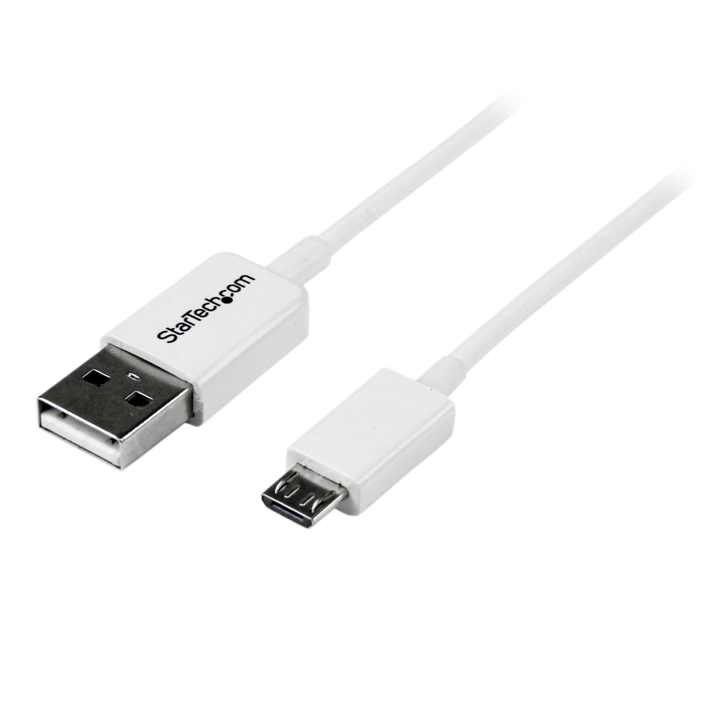 StarTech.com 0.5m White Micro USB Cable - A to Micro B MPN:USBPAUB50CMW