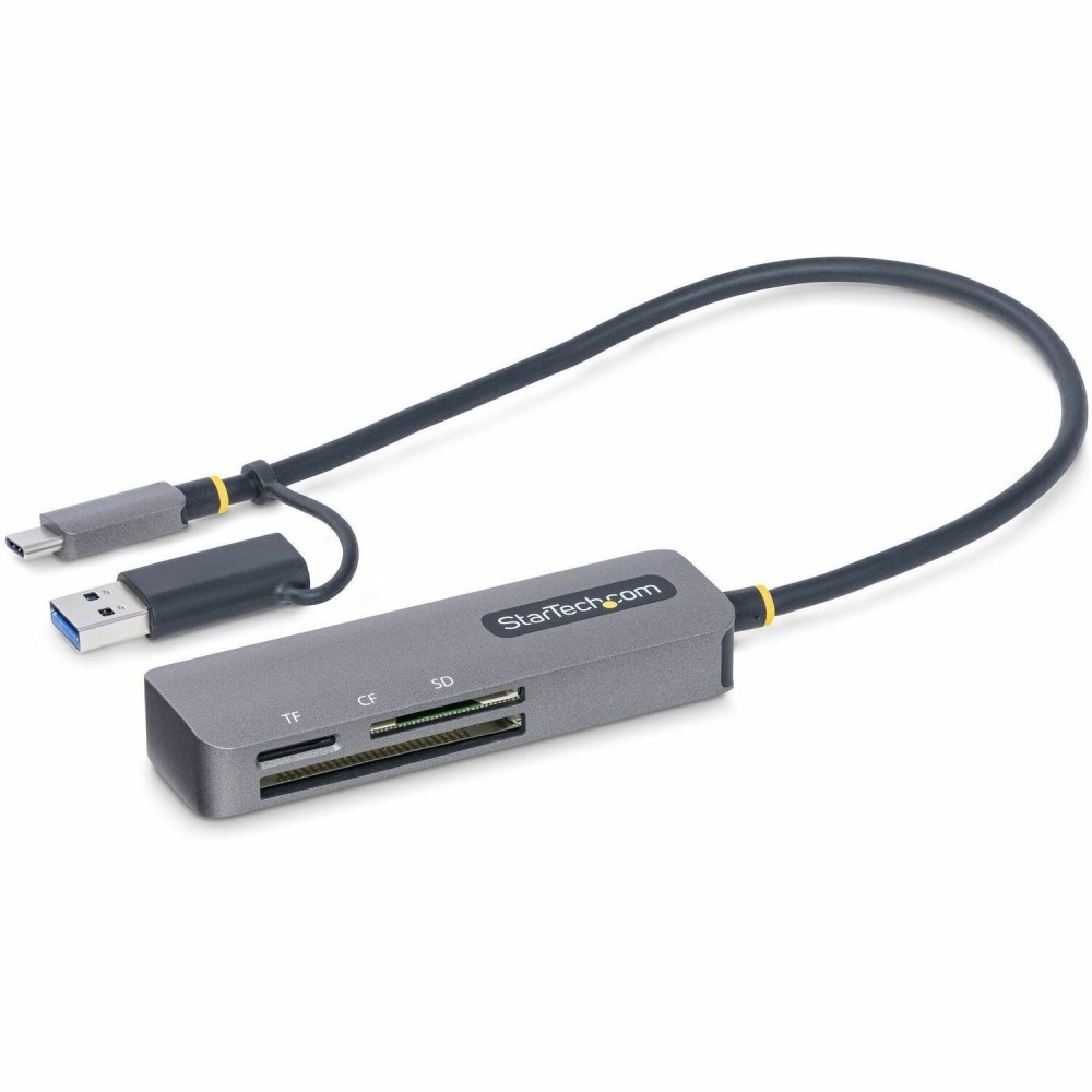 StarTech.com USB 3.0 Multi-Media Memory Card Reader, SD/microSD/CompactFlash, USB-C 5Gbps External Card Reader with Attached USB-A Adapter MPN:FCREADMICRO3V2