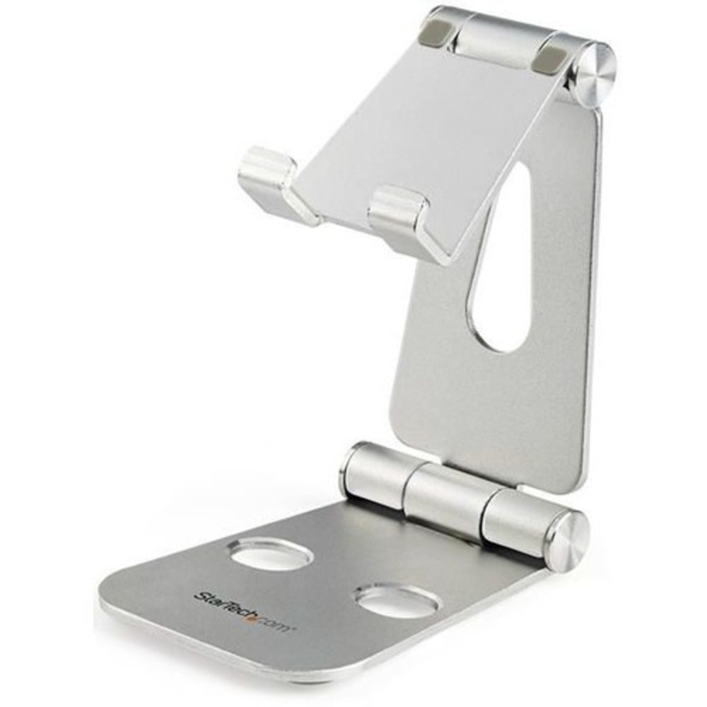 StarTech.com Phone and Tablet Stand - Foldable Universal Mobile Device Holder - Smartphones/Tablets - Adjustable Cell Phone Stand for Desk MPN:USPTLSTND