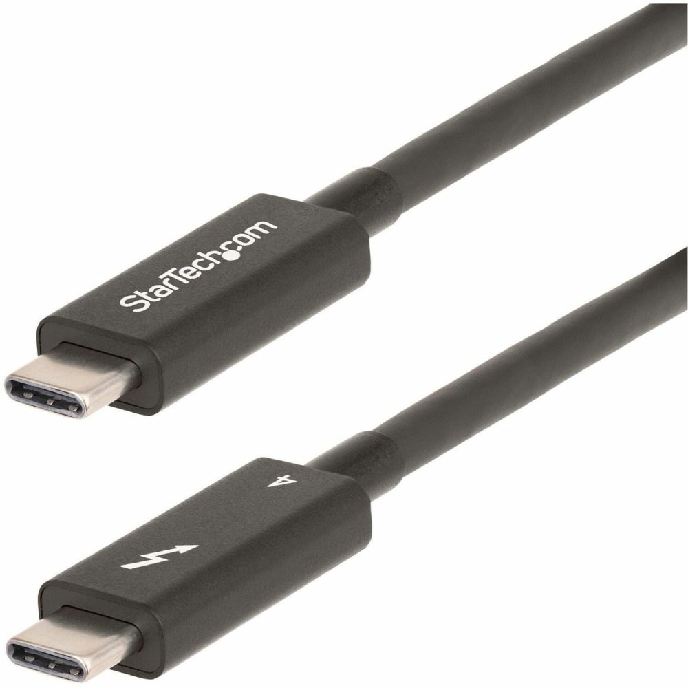 StarTech.com 6ft (2m) Active Thunderbolt 4 Cable, 40Gbps, 100W PD, 4K/8K Video, Intel-Certified, Compatible w/Thunderbolt 3/USB 3.2/DisplayPort MPN:A40G2MB-TB4-CABLE