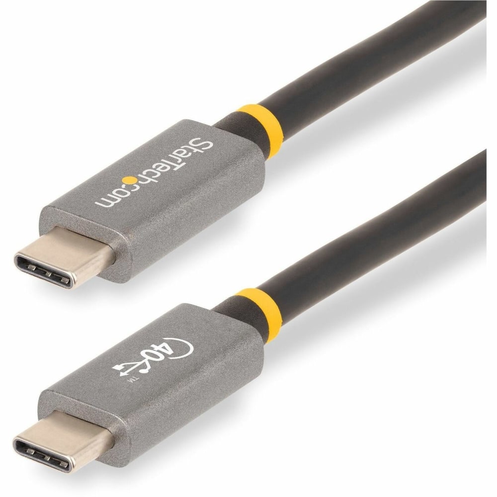 StarTech.com 3ft (1m) USB4 Cable, USB-IF Certified USB-C Cable, 40 Gbps, 100W, 8K 60Hz, Compatible w/Thunderbolt 4/3/USB 3.2, USB Type-C MPN:CC1M-40G-USB-CABLE