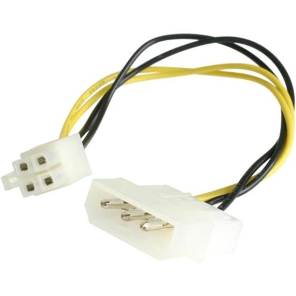 StarTech.com Power cable adapter - 4 pin internal power (F) - 4 pin ATX12V (M) - 15.2 cm - Convert an LP4 female connector to a P4 male connector MPN:LP4P4ADAP