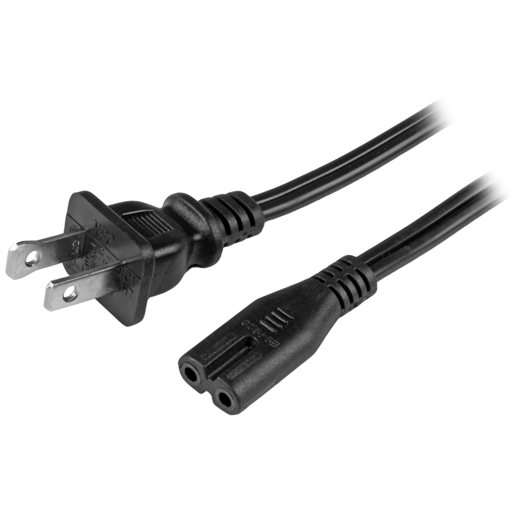 StarTech.com 6ft (2m) Laptop Power Cord, NEMA 1-15P to C7, 10A 125V, 18AWG, Laptop Replacement Power Cord, Power Brick Cable MPN:PXT101NB