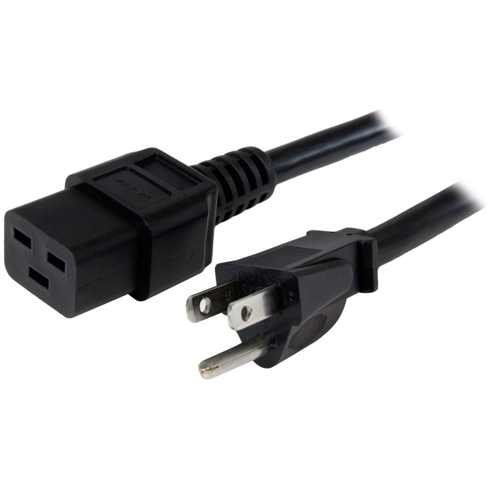 StarTech.com 10 ft Heavy Duty 14 AWG Computer Power Cord - NEMA 5-15P to C19 MPN:PXT515191410