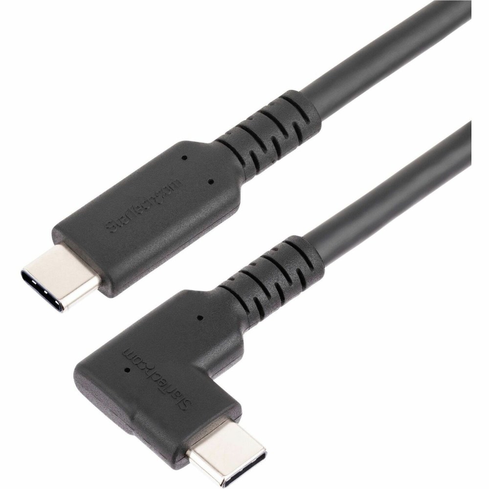 StarTech.com 6ft (2m) Rugged Right Angle USB-C Cable, USB 3.2 Gen 1 (5 Gbps), USB C to C Data Transfer Cable, 100W PD, 4K 60Hz, 90 Degree USB-C Cable MPN:RUSB315CC2MBR