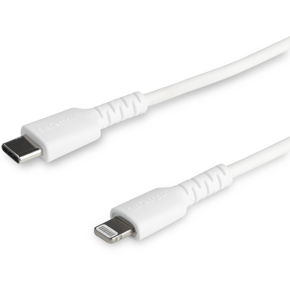 StarTech.com 1m/3.3ft USB C to Lightning Cable - MFi Certified - Heavy Duty Lightning Cable - White - Durable USB Charging Cable (RUSBCLTMM1MW) MPN:RUSBCLTMM1MW