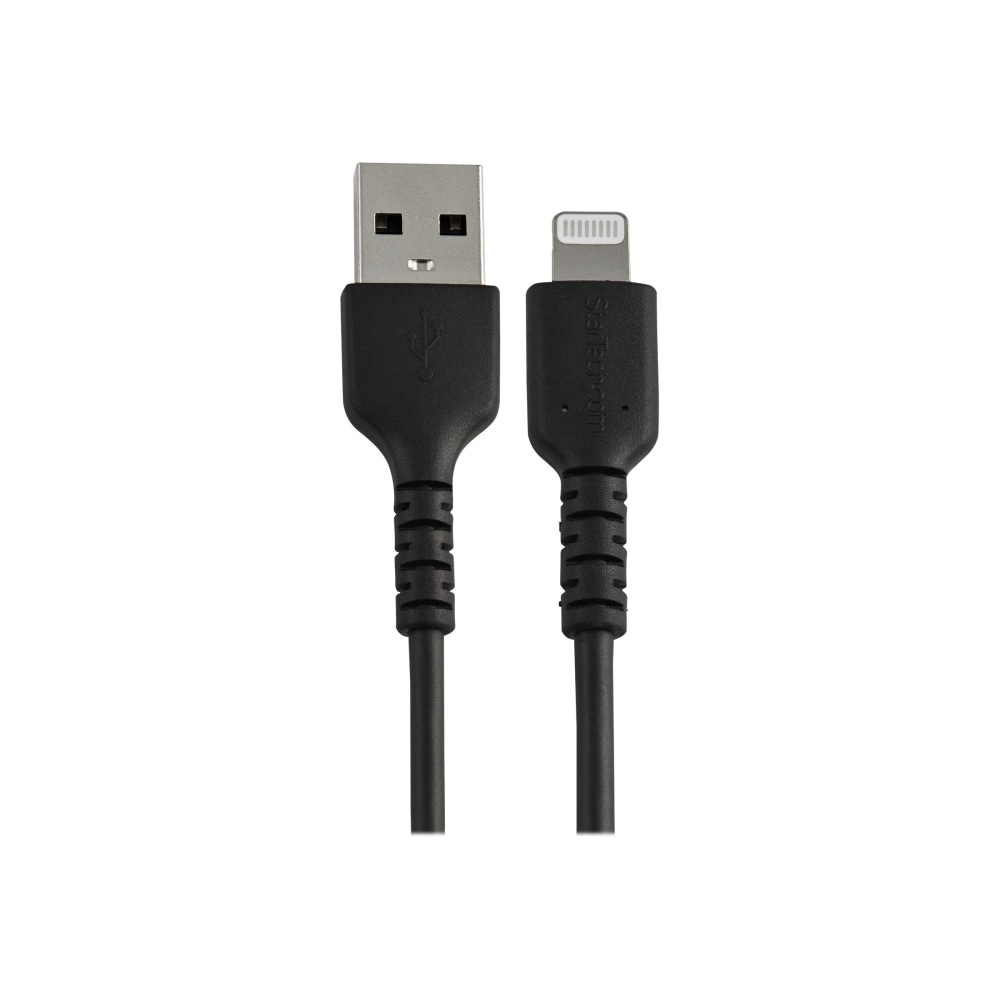 StarTech.com 6 inch/15cm Durable Black USB-A to Lightning Cable, Rugged Heavy Duty Charging/Sync Cable for Apple iPhone/iPad MFi Certified MPN:RUSBLTMM15CMB