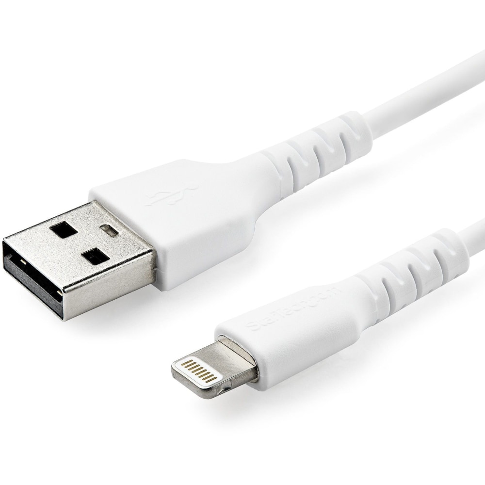 StarTech.com 3.3ft USB To Lightning Cable, White MPN:RUSBLTMM1M