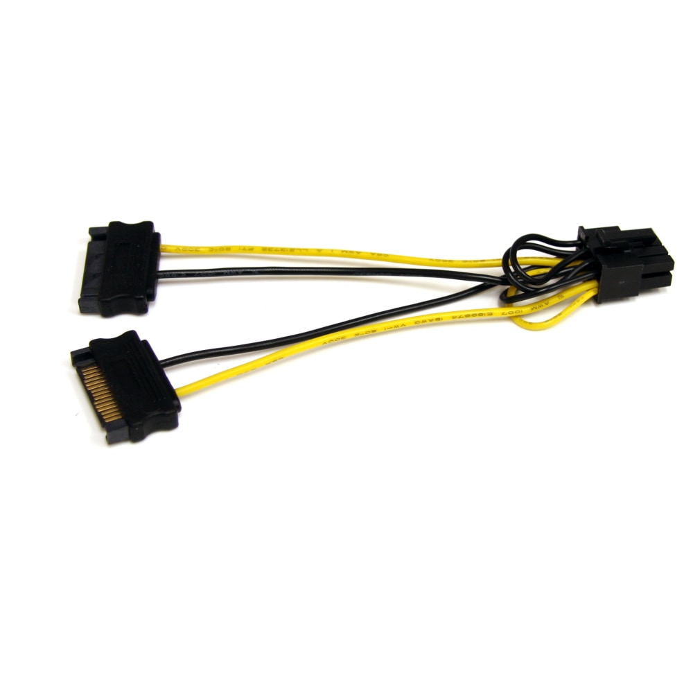 StarTech.com 6in SATA Power to 8 Pin PCI Express Video Card Power Cable Adapter MPN:SATPCIEX8ADP