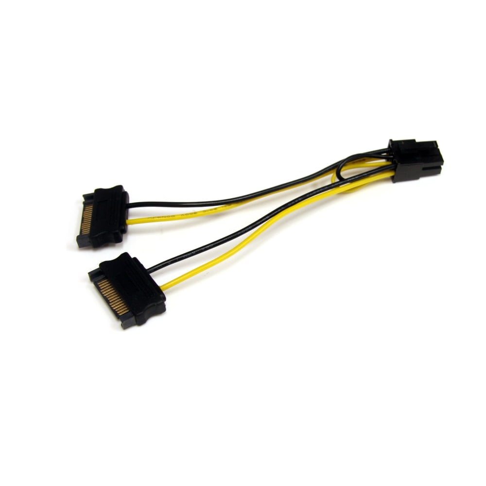 StarTech.com 6in SATA Power to 6 Pin PCI Express Video Card Power Cable Adapter MPN:SATPCIEXADAP