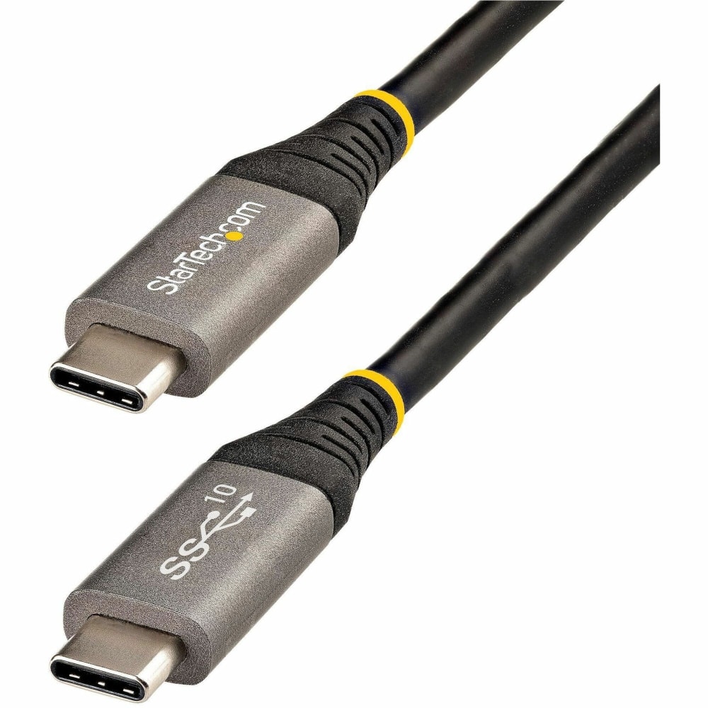 StarTech.com 3ft 1m USB C Cable 10Gbps, USB-IF Certified USB-C Cable, USB 3.1/3.2 Gen 2 Type-C Cable, 5A/100W PD, DP Alt Mode, USB C Cord MPN:USB31CCV1M