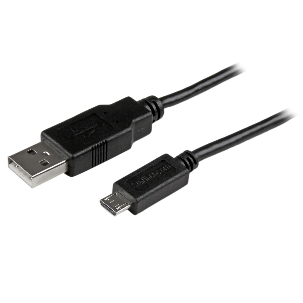 StarTech.com 3 ft Mobile Charge Sync USB to Slim Micro USB Cable - USBAUB3BK MPN:USBAUB3BK