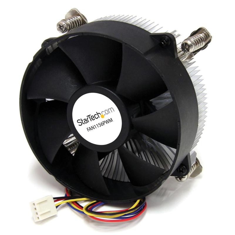 StarTech.com 95mm CPU Cooler Fan with Heatsink for Socket LGA1156/1155 - w/ Pulse Width Modulation (PWM) (FAN1156PWM) - Processor cooler - (for: LGA1156, LGA1155) - aluminum - 95 mm (Min Order Qty 2) MPN:FAN1156PWM