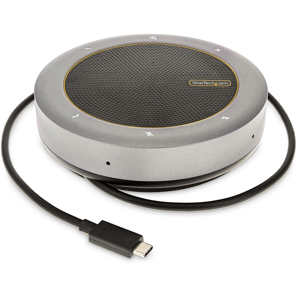 StarTech.com USB-C Speakerphone Docking Station, Mini Portable Conference Speaker/Audio Dock, VGA/4K HDMI, USB Hub, Teams/Zoom/Softphone MPN:DKTBRSPMPD