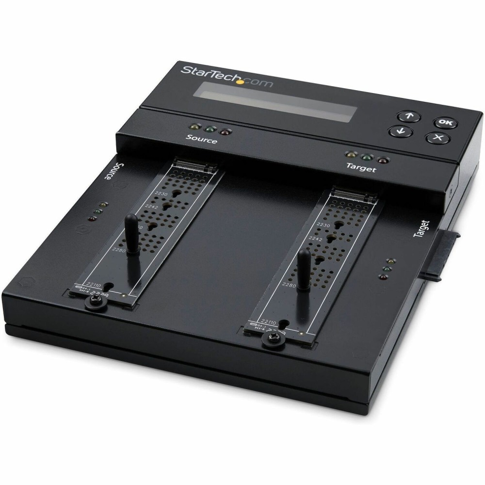 StarTech.com Standalone M.2 NVMe Duplicator and Eraser, External SSD/HDD Cloner/Wiper, M.2 PCIe AHCI/NVMe, M.2 SATA, 2.5in/3.5in SATA Drives MPN:SM2DUPE11