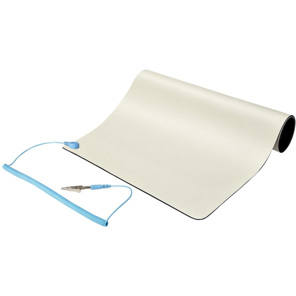 StarTech.com 11x18in Anti Static Mat, ESD Mat for Electronics Repair on Tables or Desks, Flexible Work Pad, Detachable Grounding Wire MPN:SM-ANTI-STATIC-MAT