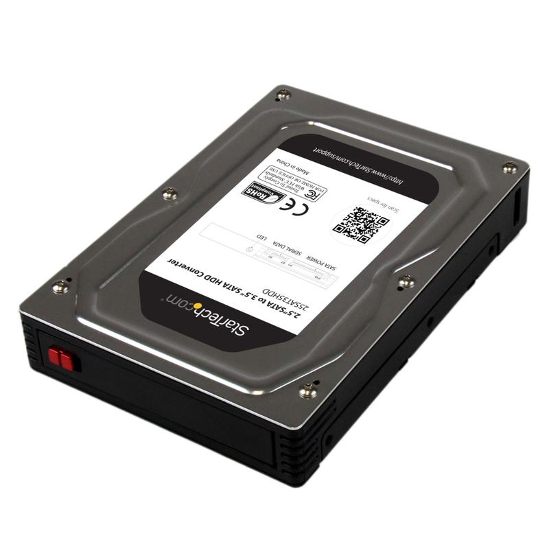 StarTech.com 2.5in to 3.5in SATA Aluminum Hard Drive Adapter Enclosure with SSD / HDD Height up to 12.5mm MPN:25SAT35HDD