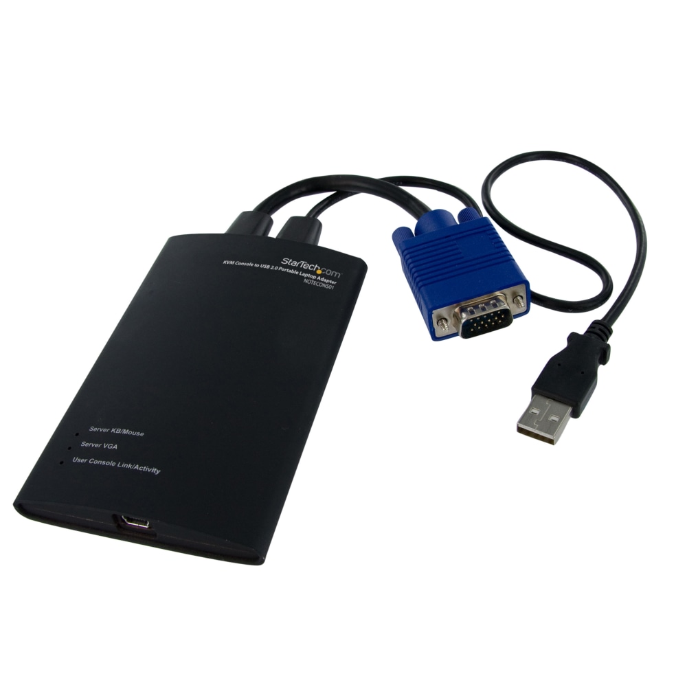 StarTech.com KVM Console to USB 2.0 Portable Laptop Crash Cart Adapter - Notebook Netbook Crash cart adapter - NOTECONS01 MPN:NOTECONS01