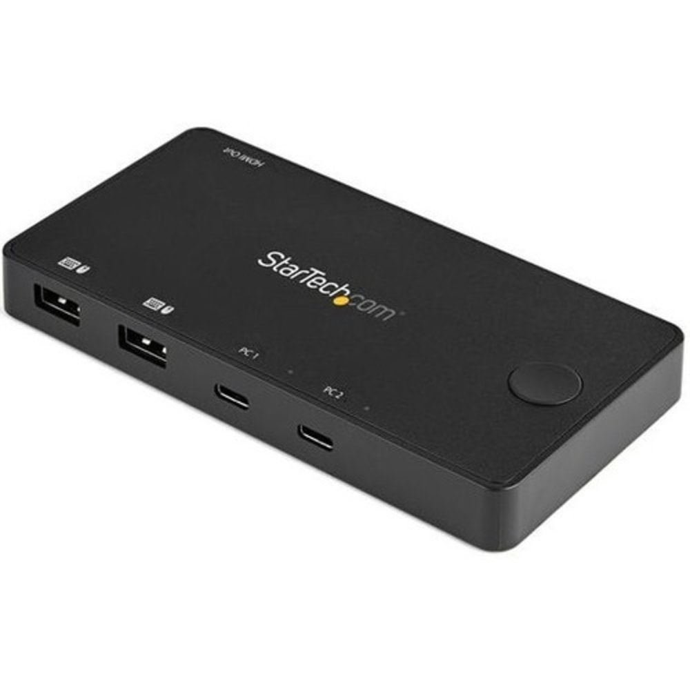 StarTech.com 2 Port USB C KVM Switch - 4K 60Hz HDMI - Compact UHD Desktop KVM Switch w/USB Type C Cables - Bus Powered MacBook ThinkPad MPN:SV211HDUC