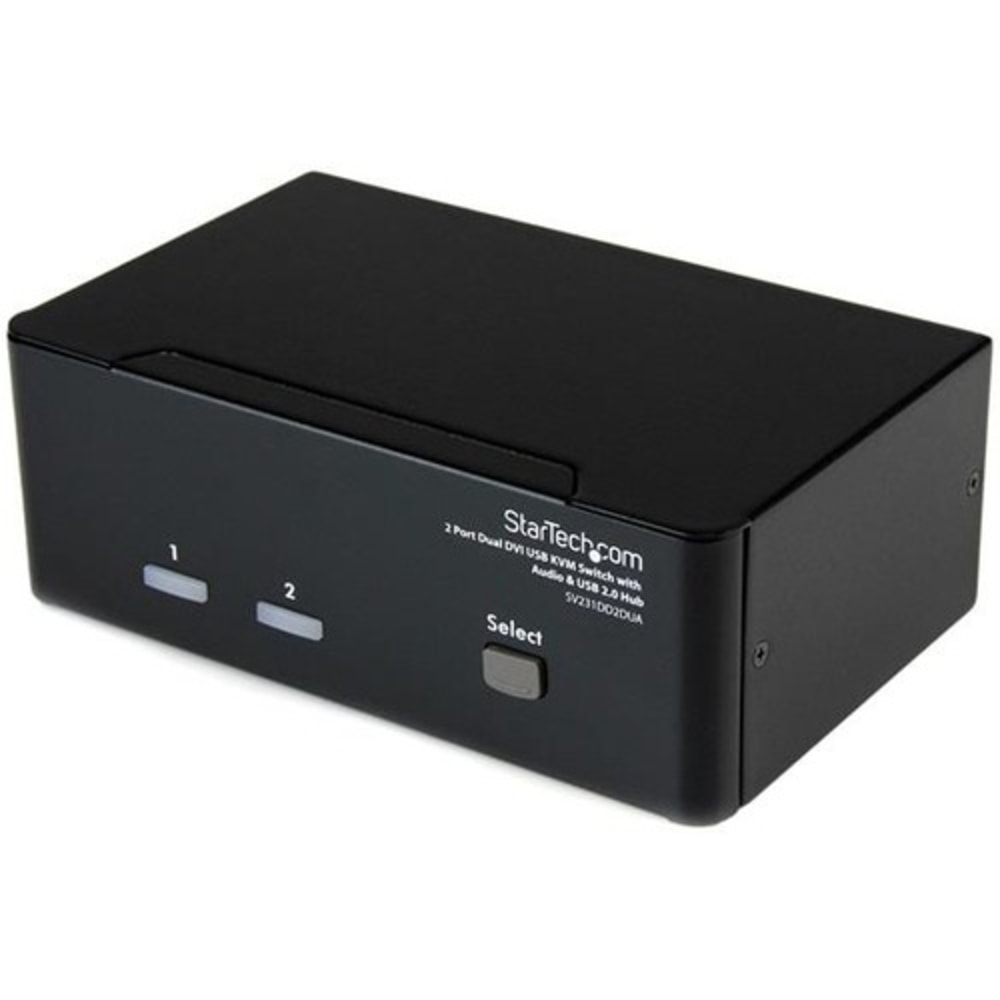 StarTech.com 2 Port Dual DVI USB KVM Switch with Audio & USB 2.0 Hub MPN:SV231DD2DUA