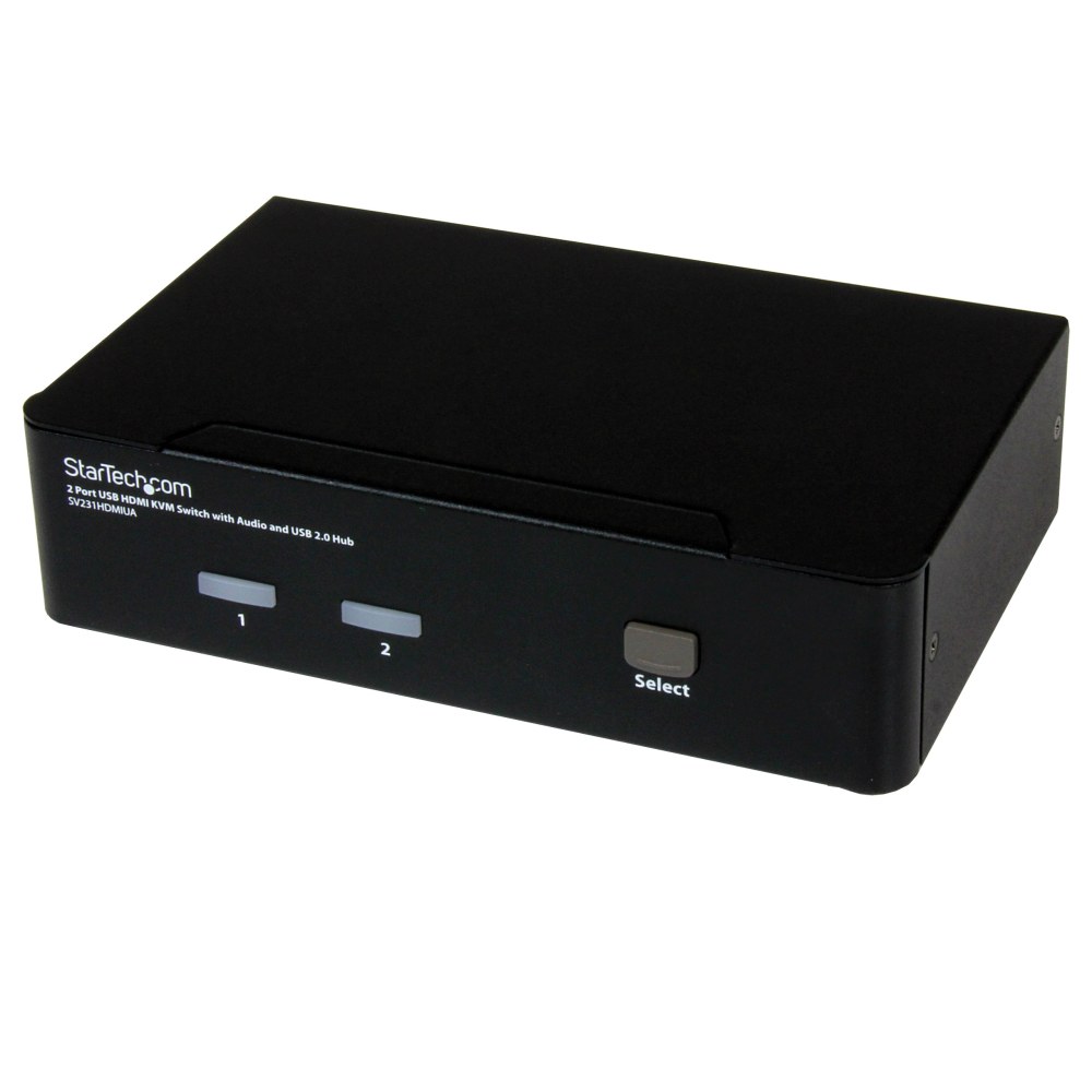 StarTech.com 2 Port USB HDMI KVM Switch with Audio and USB 2.0 Hub MPN:SV231HDMIUA