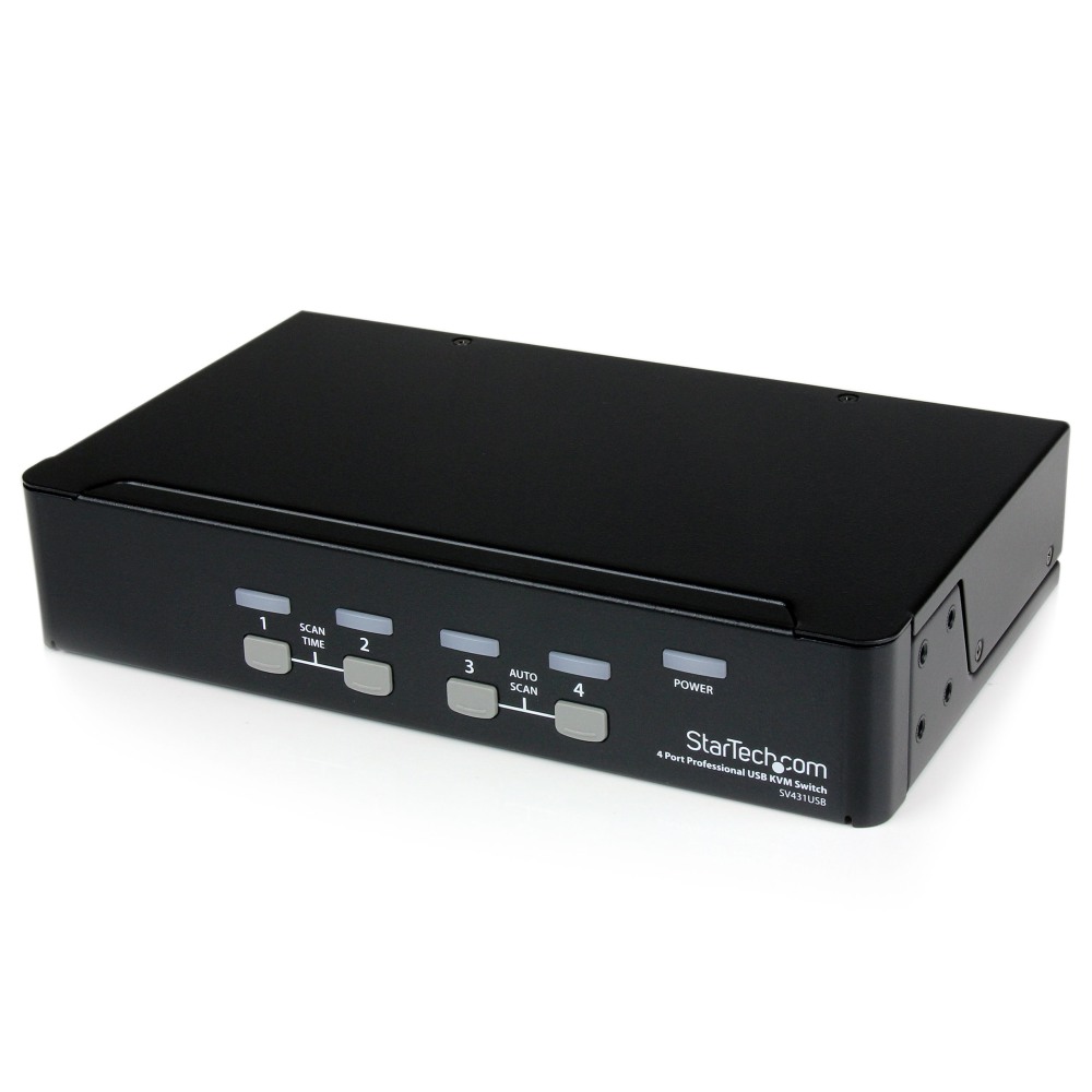 StarTech.com StarTech.com StarView SV431USB - KVM switch - USB - 4 ports - 1 local user - USB - 1U MPN:SV431USB
