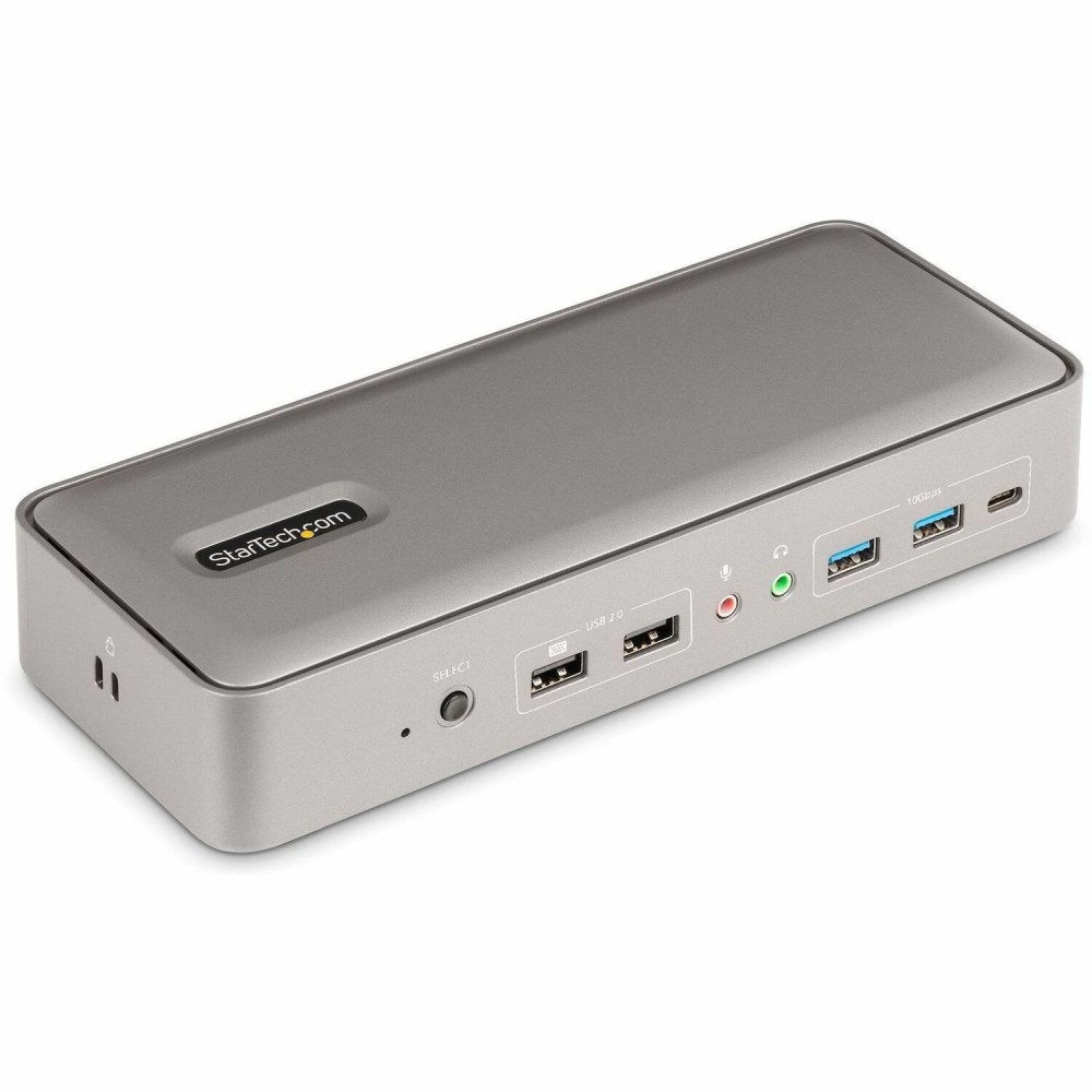 StarTech.com Dual-Laptop USB-C KVM Docking Station, Dual Monitor 4K 60Hz DisplayPort KVM Dock, 5x USB Hub, GbE, 90W/45W PD, Windows/Mac MPN:129N-USBC-KVM-DOCK