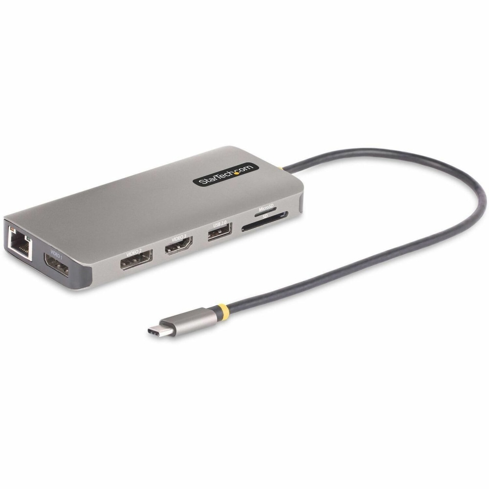 StarTech.com USB-C Triple-Monitor Multiport Adapter, Dual 4K 60Hz + 4K 30Hz HDMI & DP, 4x USB-A, 100W PD Pas - 154BUSBCMULTIPORT MPN:154B-USBC-MULTIPORT