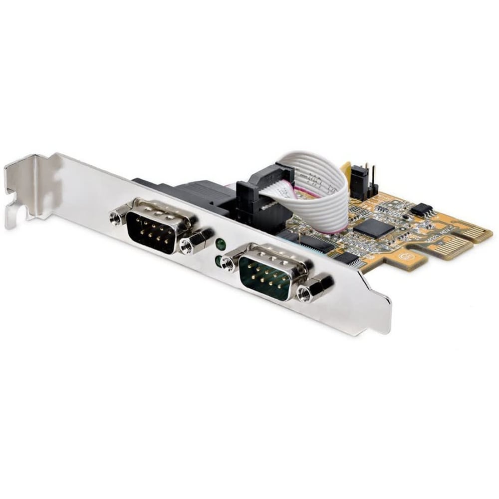 StarTech.com 2-Port PCI Express Serial Card, Dual Port PCIe to RS232 (DB9) Serial Card, 16C1050 UART, COM Retention, Windows & Linux MPN:21050-PC-SERIAL-LP