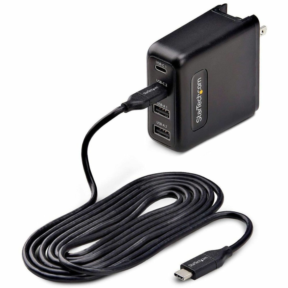 StarTech.com 100W USB-C Wall Charger, 2x USB-C, 2x USB-A, 6ft MPN:2210GCN-WALL-CHARGER