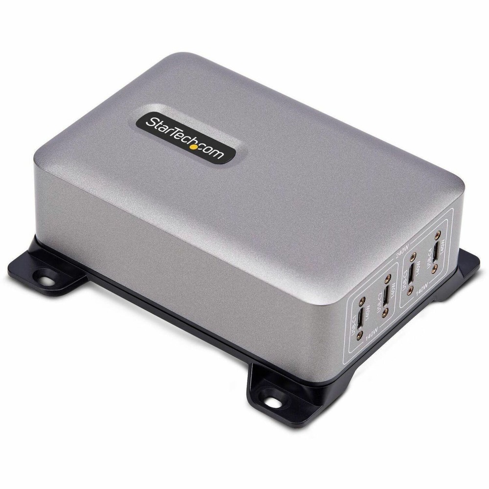 StarTech 4-Port Multi-Device USB-C Charger, 240W Total, Single Port 140W EPR, Screw Locking Ports, Ideal for Boardrooms MPN:424DNA-USB-C-CHARGER