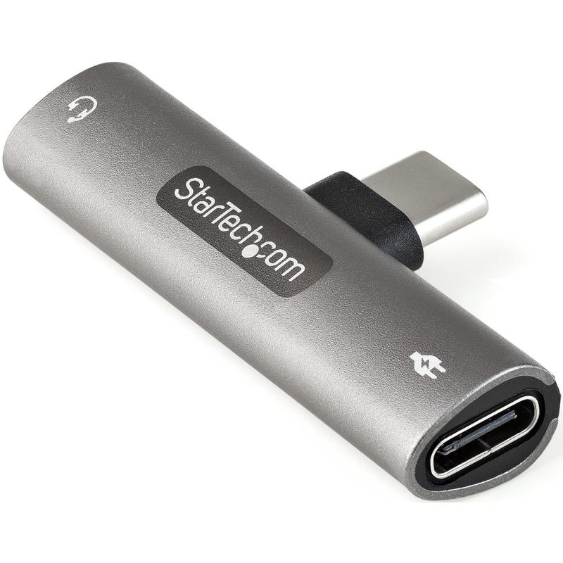 StarTech.com USB C Audio & Charge Adapter, USB-C Audio Adapter with 3.5mm Headset Jack and USB Type-C PD Charging, - CDP235APDM MPN:CDP235APDM