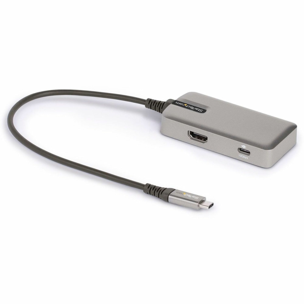 StarTech.com USB C Multiport Adapter, 4K 60Hz HDMI 2.0, 100W PD Pass-through, USB Hub, USB Type-C Mini Docking Station, 10in (25cm) Cable MPN:DKT31CHPD3