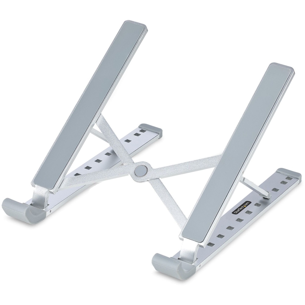 StarTech.com Foldable Laptop Riser Stand, Portable Height Adjustable Ergonomic Laptop Stand, Tilt/Raised/Angled Laptop/Tablet Stand MPN:LAPTOP-RISER-BAR