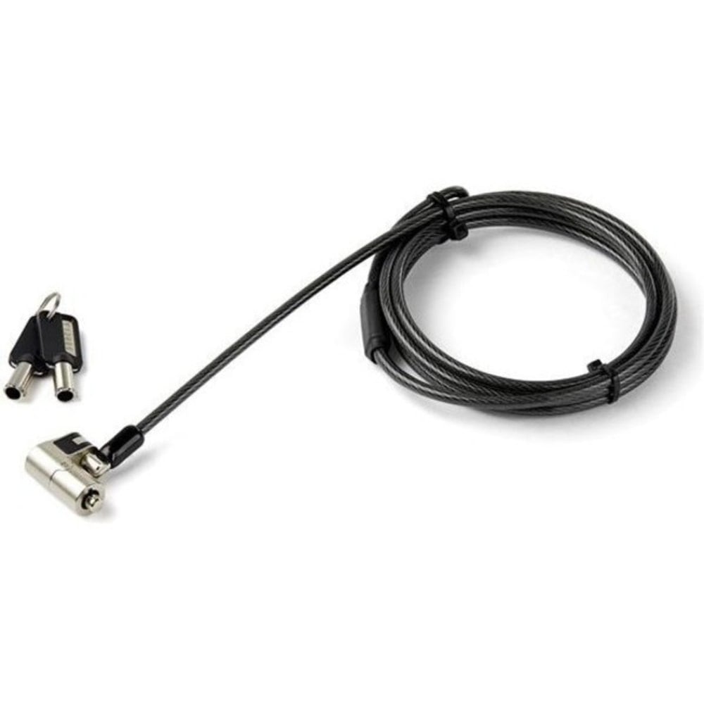 StarTech.com 6ft (2m) 3-in-1 Universal Laptop Cable Lock - Keyed Security Lock for K-Slot, Nano & Wedge Slot Desktop/Laptop MPN:LTULOCKKEY
