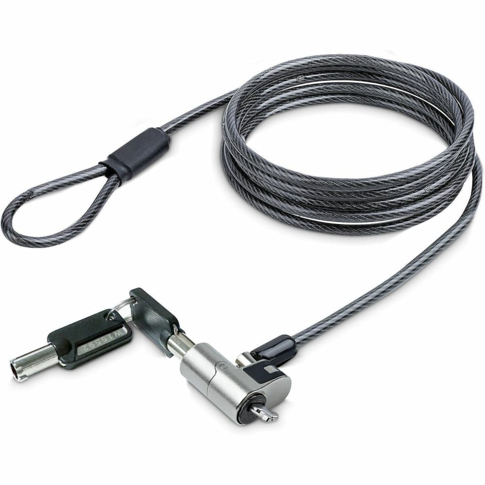 StarTech.com Nano Laptop Cable Lock 6ft, Anti-Theft Keyed Lock, Security Cable Locks Nano Slot Notebooks, Steel Cable Lock - NANOKLAPTOPLOCK MPN:NANOK-LAPTOP-LOCK