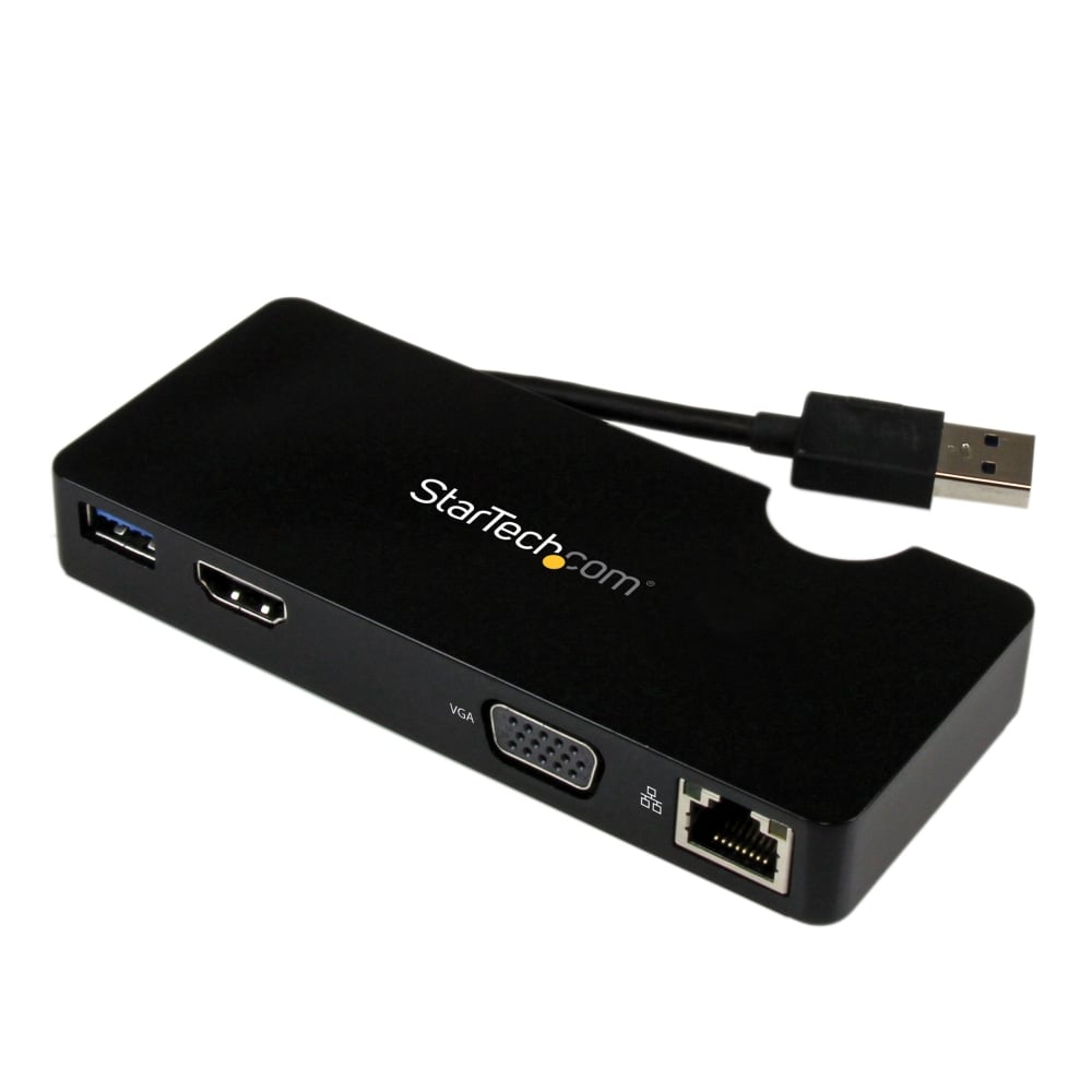 StarTech.com Travel Docking Station for Laptops - HDMI or VGA - USB 3.0 - Portable Universal Laptop Mini Dock MPN:USB3SMDOCKHV