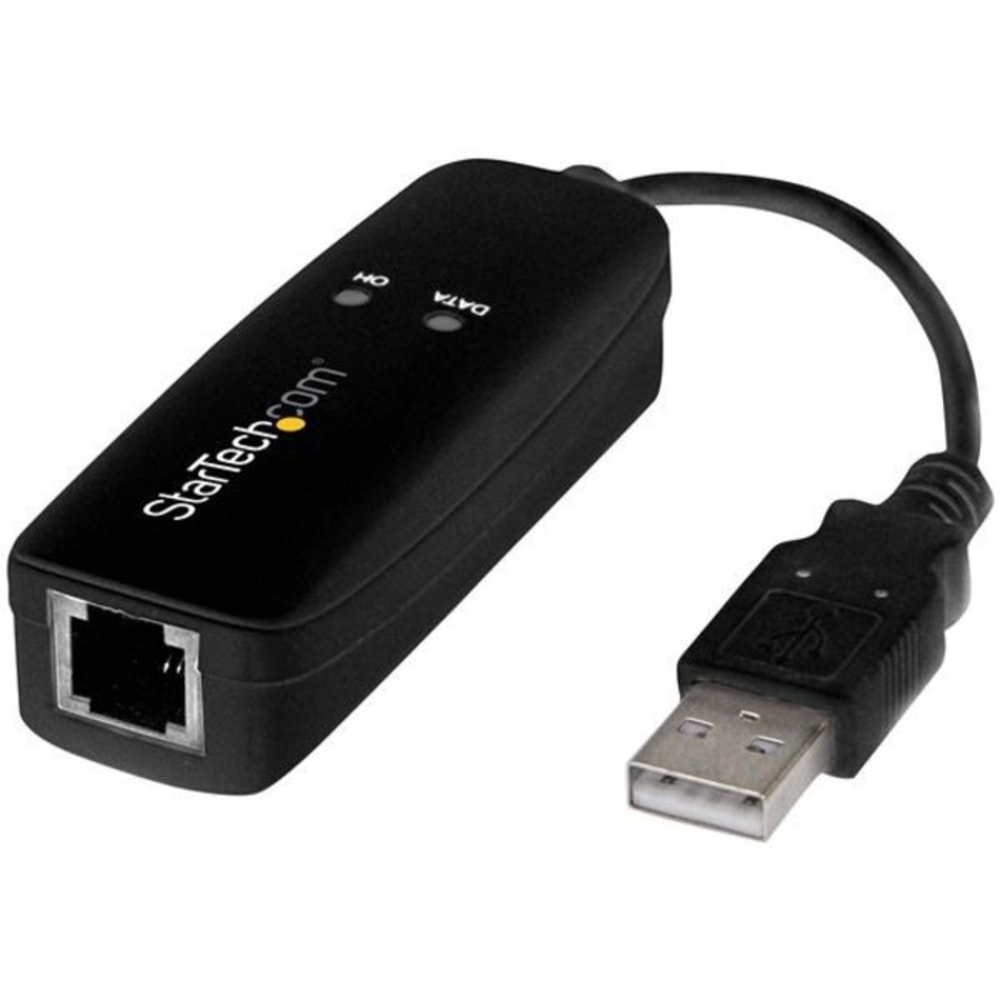 StarTech.com 56K USB Dial-up and Fax Modem - V.92 - External - Hardware Based MPN:USB56KEMH2