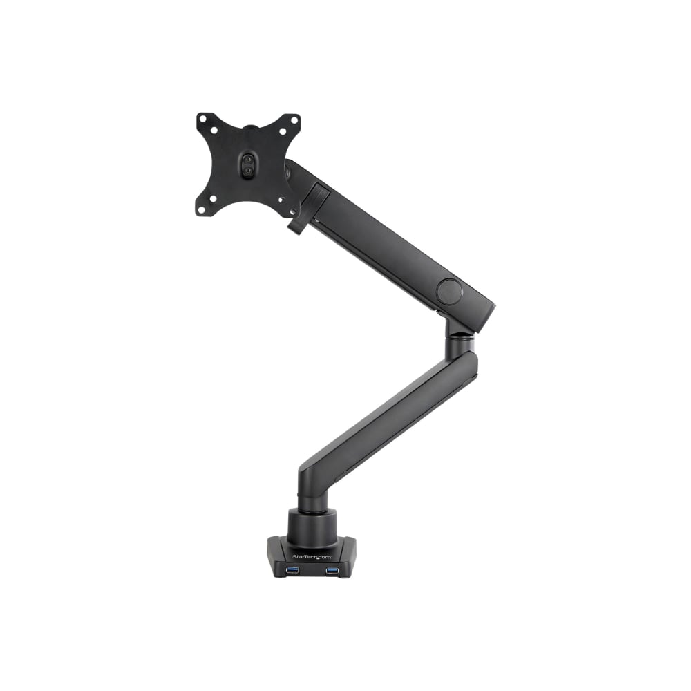 StarTech.com Desk Mount Monitor Arm with 2x USB 3.0 ports - Slim Full Motion Single Monitor VESA Mount up to 34in Display - C-Clamp/Grommet MPN:ARMSLIM2USB3