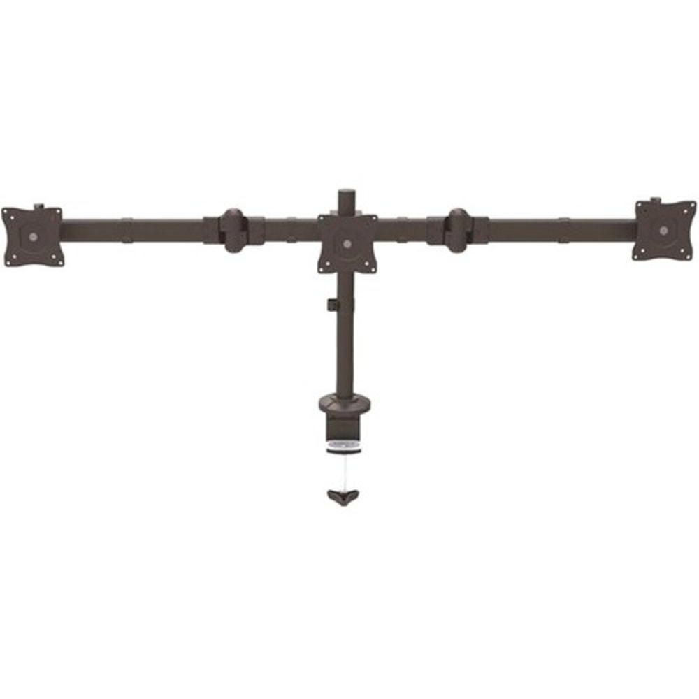 StarTech.com Desk Mount Triple Monitor Arm - Articulating - Steel - For VESA Monitors up to 27in- Clamp/Grommet - 3 Monitor Stand (ARMTRIO) MPN:ARMTRIO