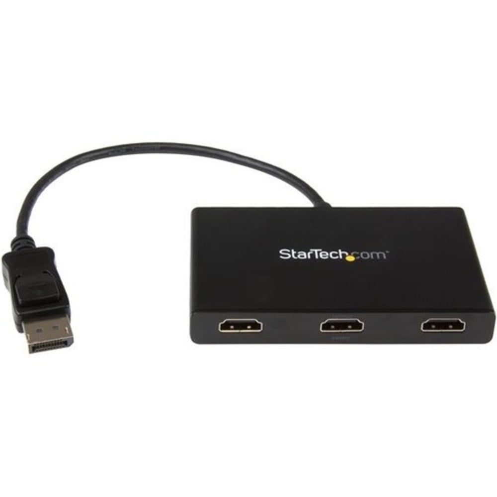 StarTech.com 3-Port Multi Monitor Adapter, DisplayPort to 3x HDMI MST Hub, Triple 1080p, Video Splitter for Extended Desktop Mode, Windows MPN:MSTDP123HD