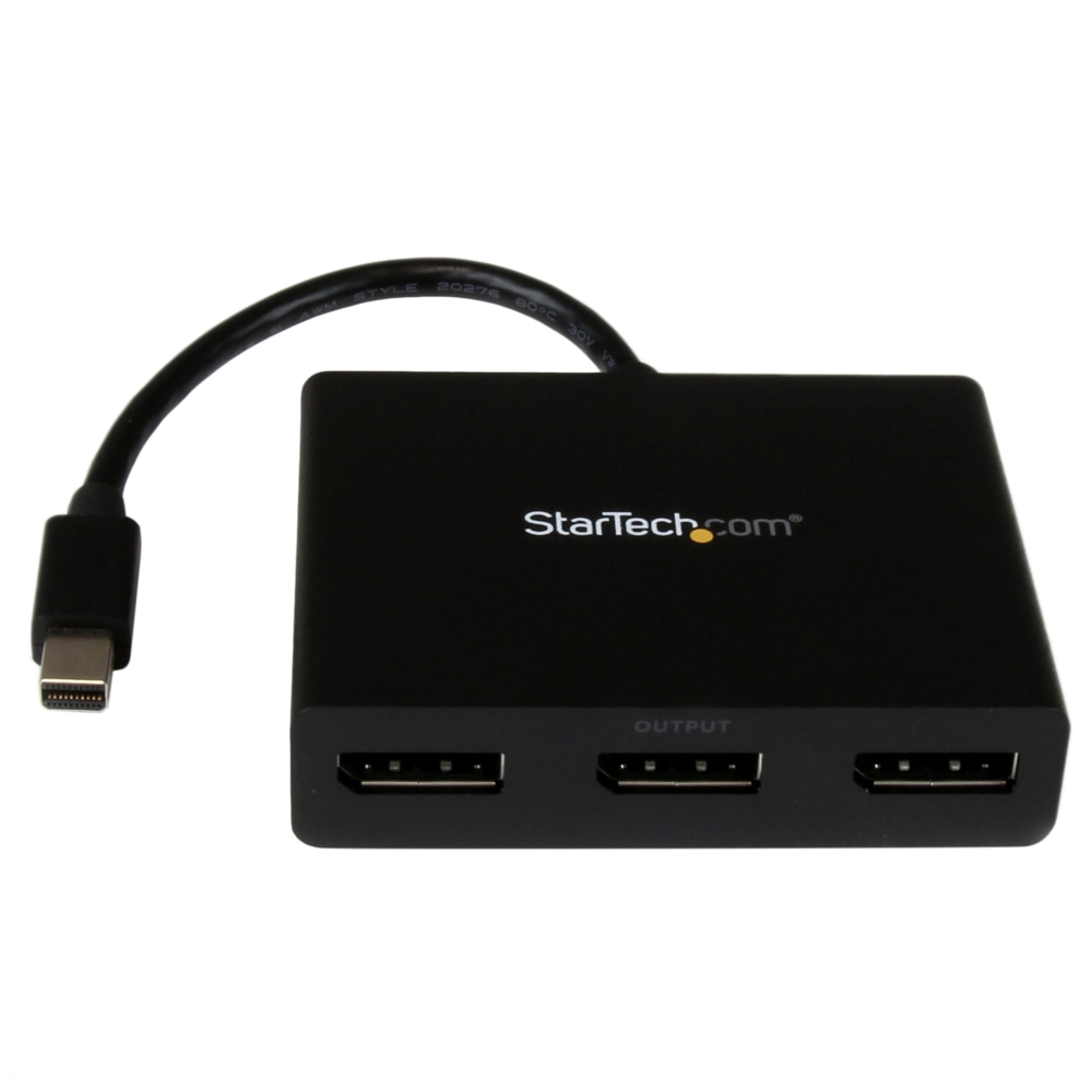 StarTech.com 3-Port Multi Monitor Adapter - Mini DisplayPort 1.2 to DisplayPort MST Hub - Triple 1080p/Dual 4K - Windows Extended Desktop MPN:MSTMDP123DP