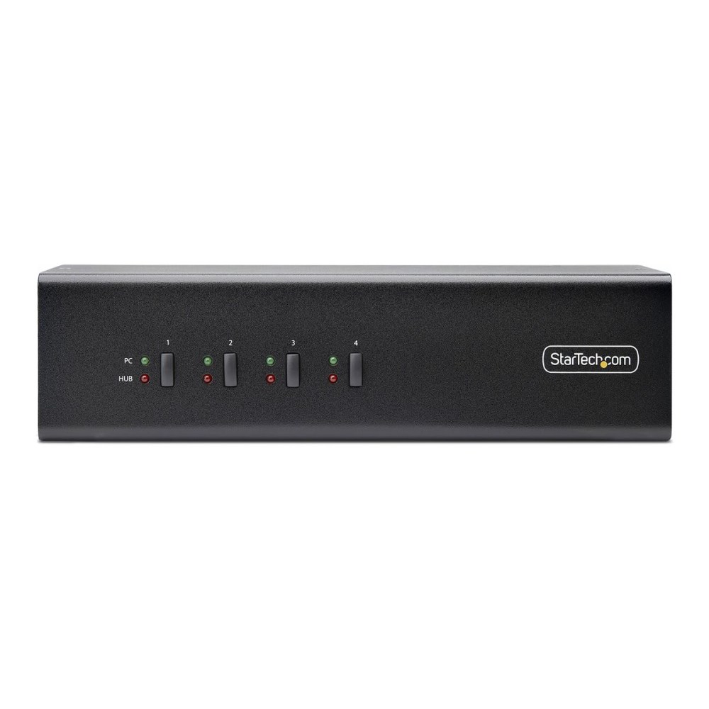 StarTech.com 4-Port Dual-Monitor DisplayPort KVM Switch, 4K 60Hz, 2x USB 5Gbps Ports, Hotkey/Push-Button Switching, TAA Compliant MPN:P4DD46A2-KVM-SWITCH