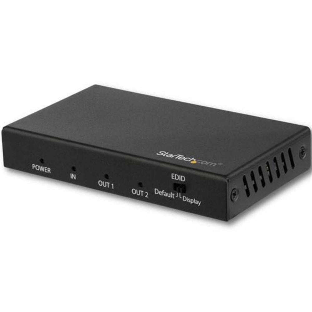 StarTech.com 2 Port HDMI Splitter - 4K 60Hz - 1x2 Way HDMI 2.0 Splitter - HDR - ST122HD202 - Displays the same image with sound on 2 screens MPN:ST122HD202
