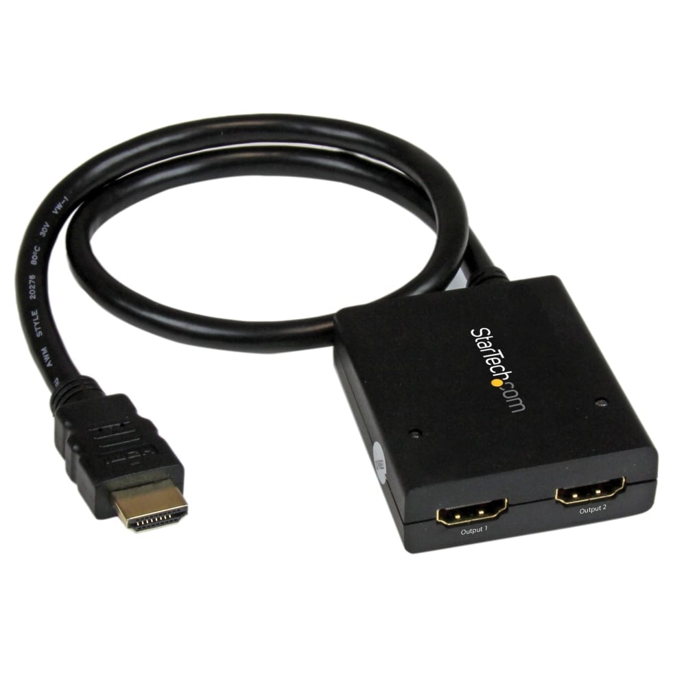 StarTech.com HDMI Splitter 1 In 2 Out - 4k 30Hz - 2 Port - Supports 3D video - Powered HDMI Splitter - HDMI Audio Splitter MPN:ST122HD4KU