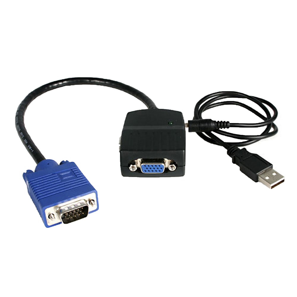StarTech.com 2 Port VGA Video Splitter - USB Powered - Compact USB-powered VGA splitter allows you to split a video source to two separate displays MPN:ST122LE