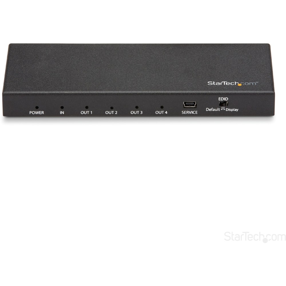 StarTech.com 4 Port HDMI Splitter - 4K 60Hz - 1x4 Way HDMI 2.0 Splitter - HDR - ST124HD202 - Displays the same image with sound on 4 screens MPN:ST124HD202