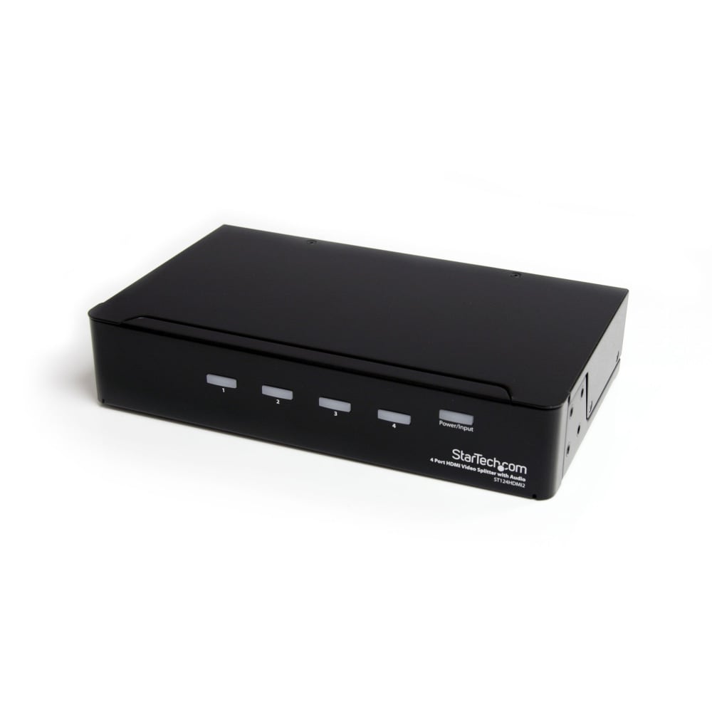 StarTech.com 4-Port HDMI Video Splitter with Audio, 1.7in x 8.7in x 5.3in MPN:ST124HDMI2