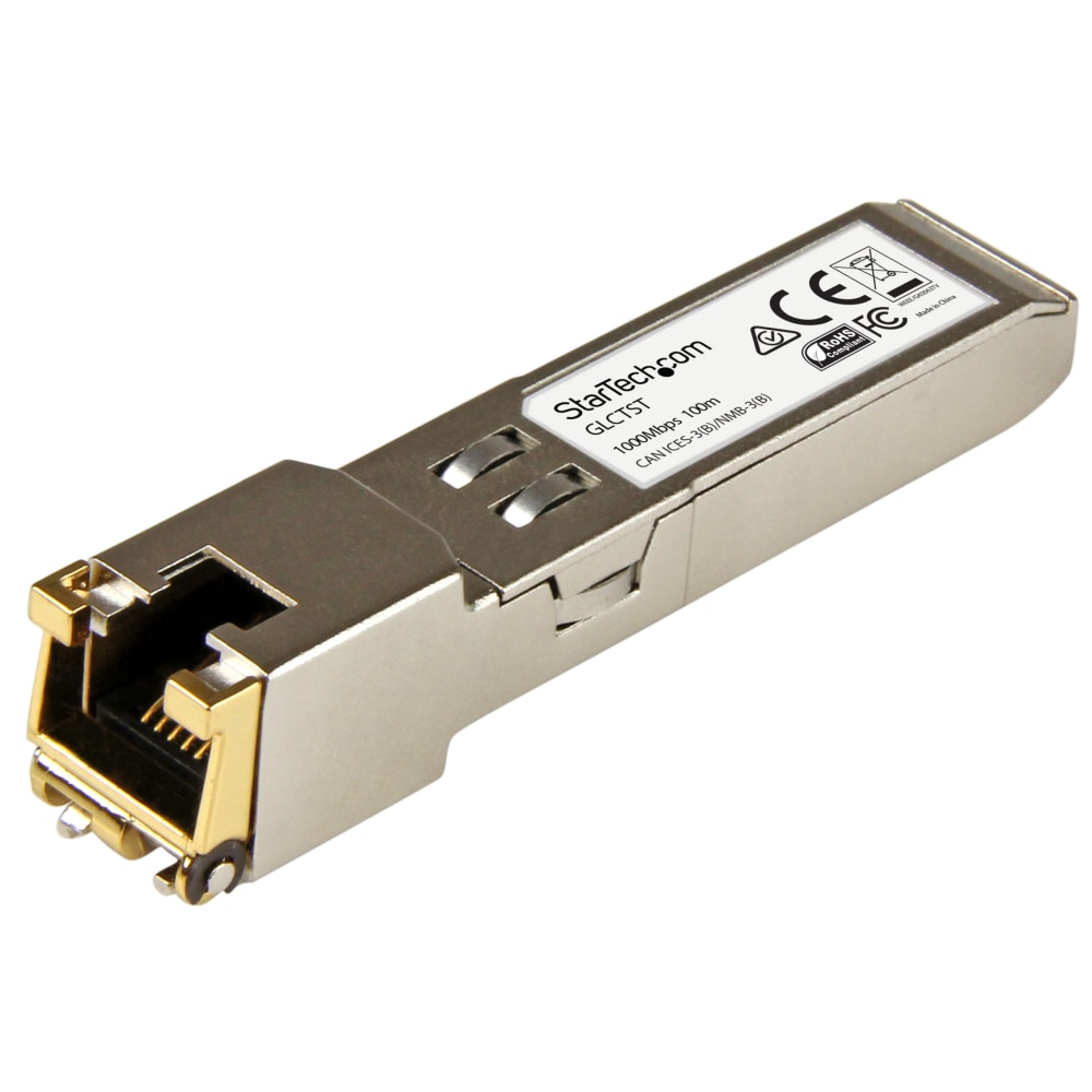StarTech.com Cisco GLC-T Compatible SFP Module - 1000BASE-T Copper SFP Transceiver - Lifetime Warranty - GLCTST MPN:GLCTST